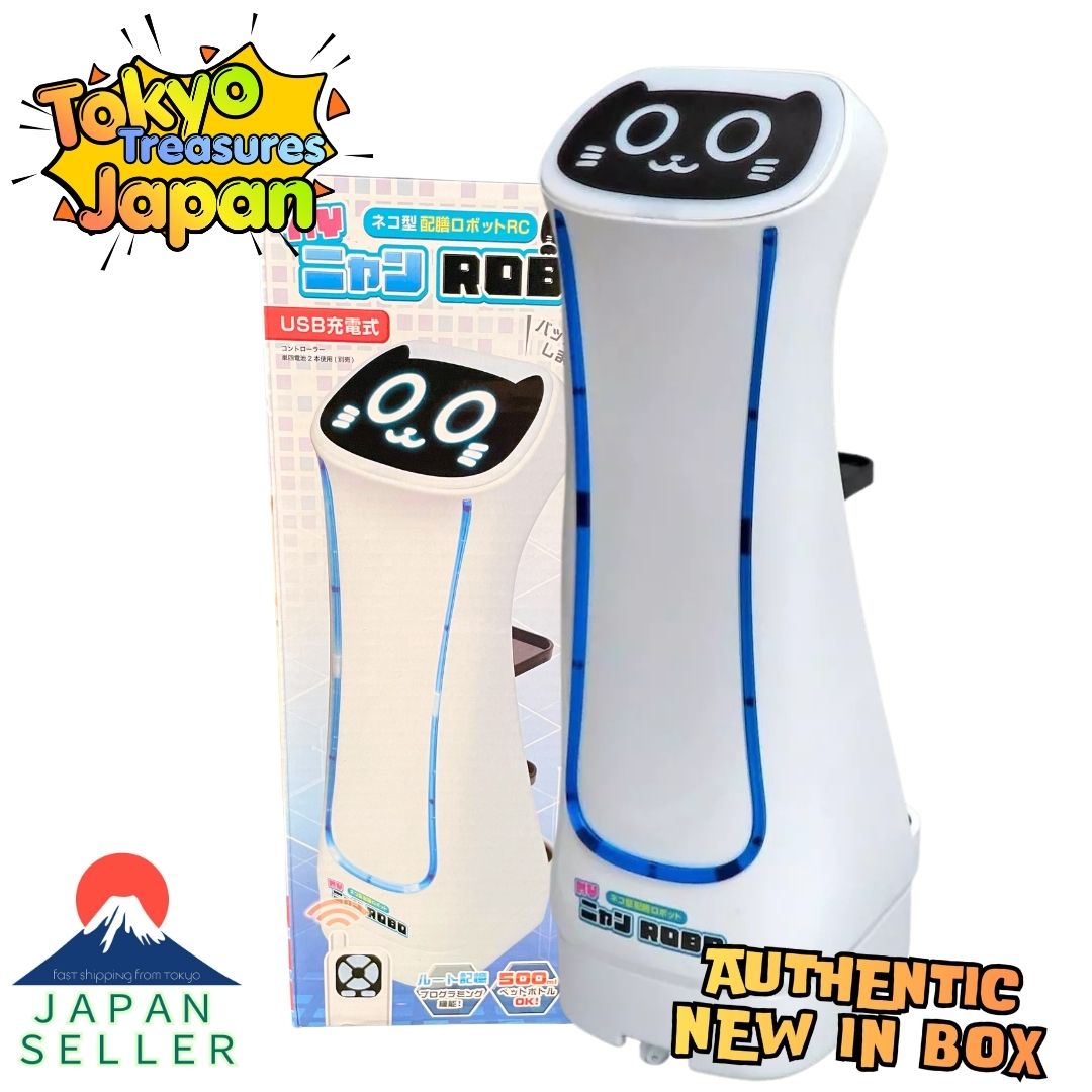 Cat-Style Serving Robot RC "MY Nyan ROBO" (Infrared Control / USB Rechargeable)