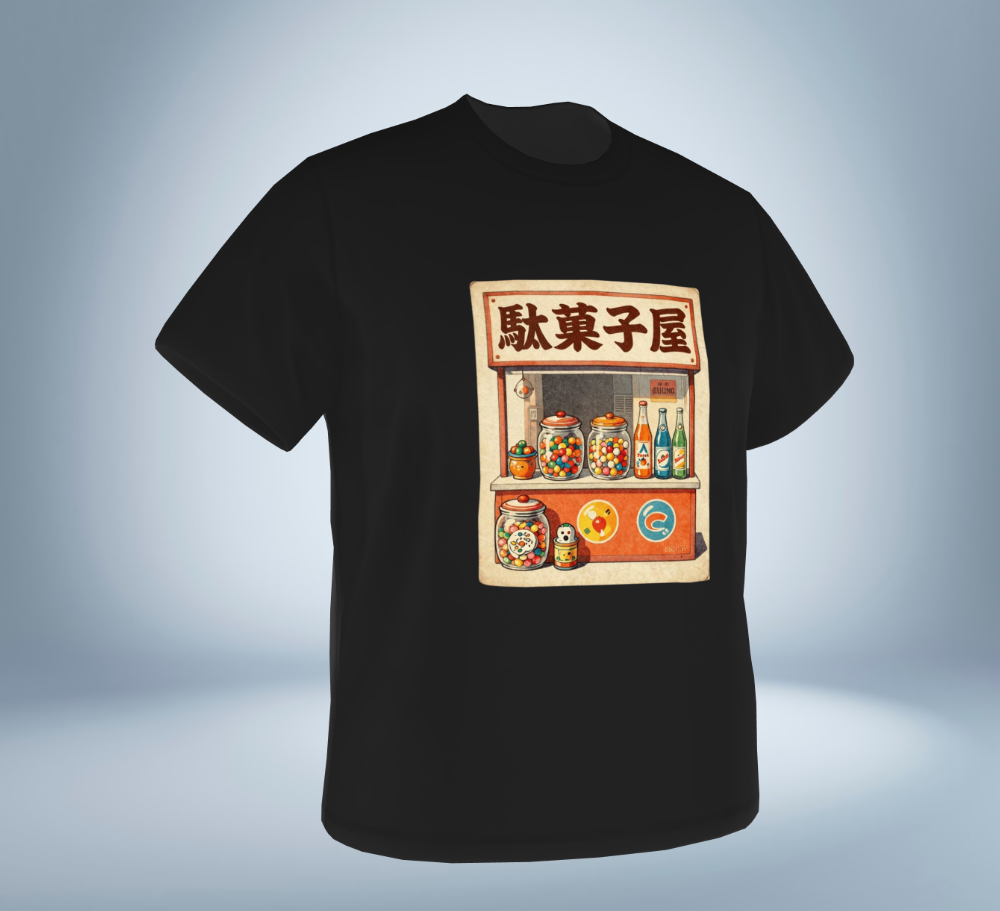 Showa Memories Collection Ver.3 T-Shirt（Black）Tokyo Treasures Japan
