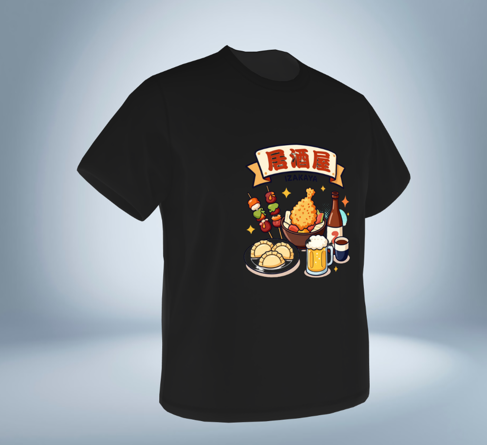 Japanese Izakaya Collection - T-Shirt（Black）Original Tokyo Treasures Japan