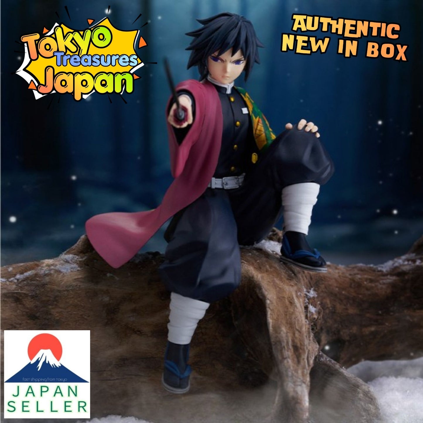 Anime "Demon Slayer: Kimetsu no Yaiba" Noodle Stopper Figure - Giyu Tomioka -Japan