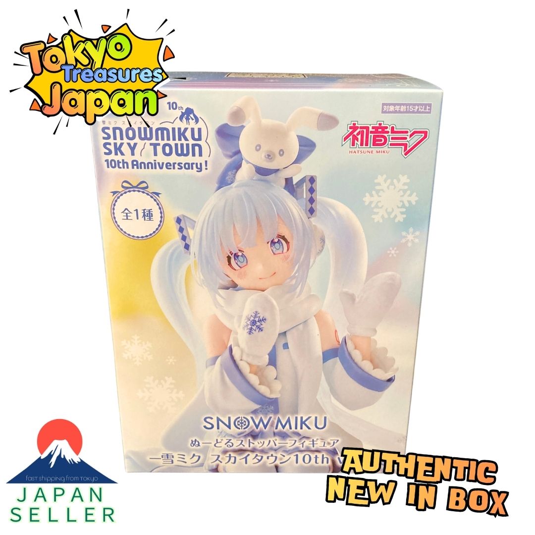 Noodle Stopper Figure Snow Miku Sky Town 10th ver.Official Authentic Japan Taito
