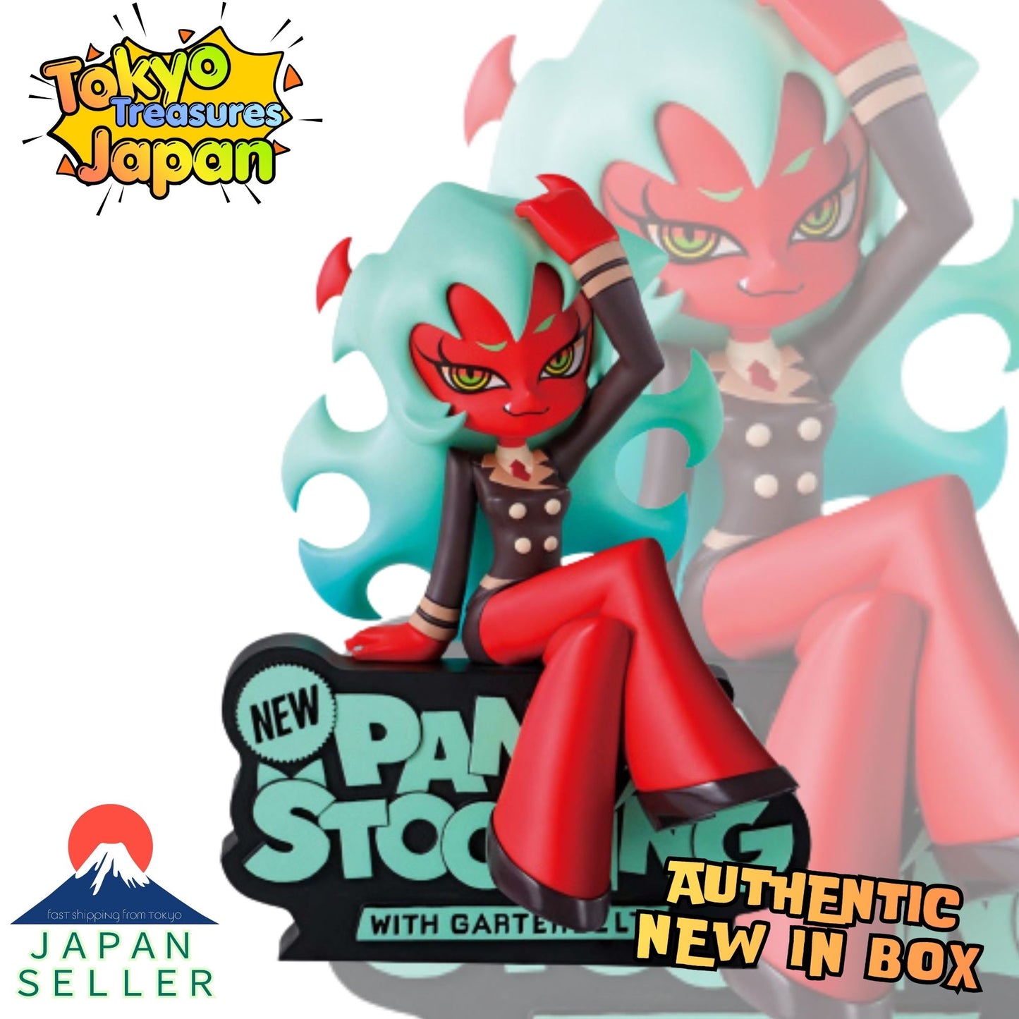 New PANTY & STOCKING with GARTERBELT Figure Scanty and Kneesocks (Set of 2)
