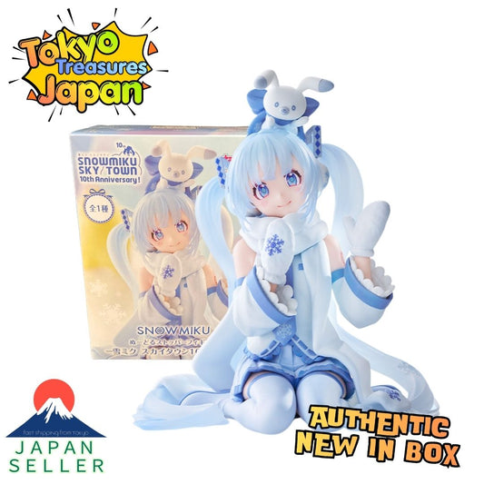 Noodle Stopper Figure Snow Miku Sky Town 10th ver.Official Authentic Japan Taito