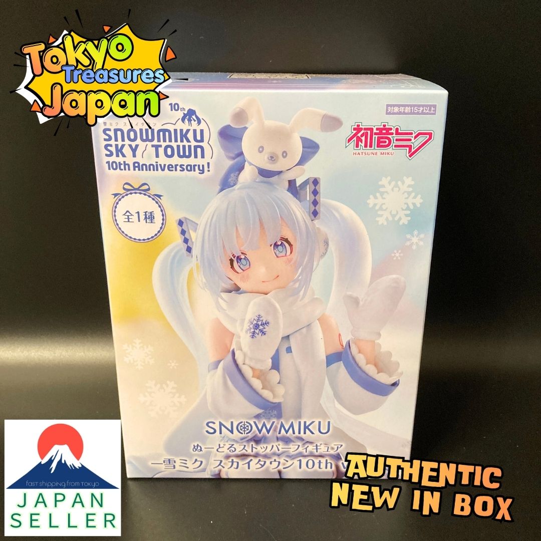 Noodle Stopper Figure Snow Miku Sky Town 10th ver.Official Authentic Japan Taito
