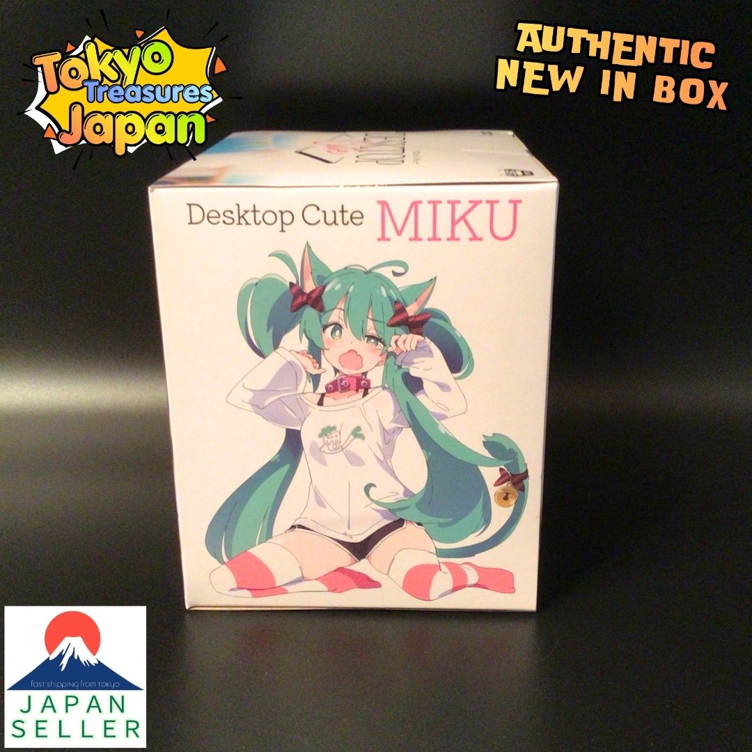 "Hatsune Miku Series" Desktop Cute Figure ~Cat Ear T-Shirt Ver.~ Authentic Taito