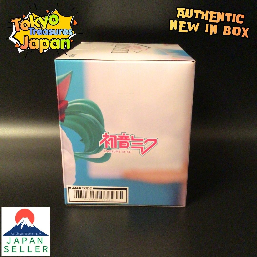 "Hatsune Miku Series" Desktop Cute Figure ~Cat Ear T-Shirt Ver.~ Authentic Taito