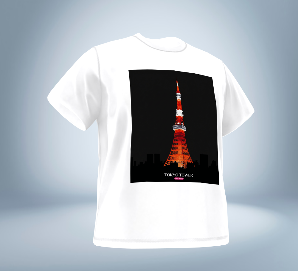 Tokyo Memories Graphic T-Shirt（White）Original Tokyo Treasures Japan