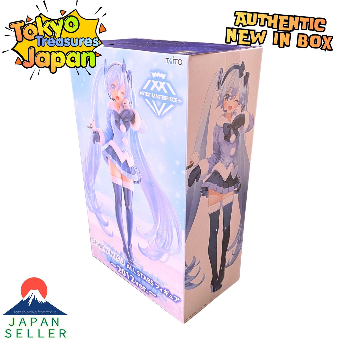 Snow Miku AMP+ SNOW MIKU ALL STARS Figure (2012 Ver.) Authentic Japanese Taito
