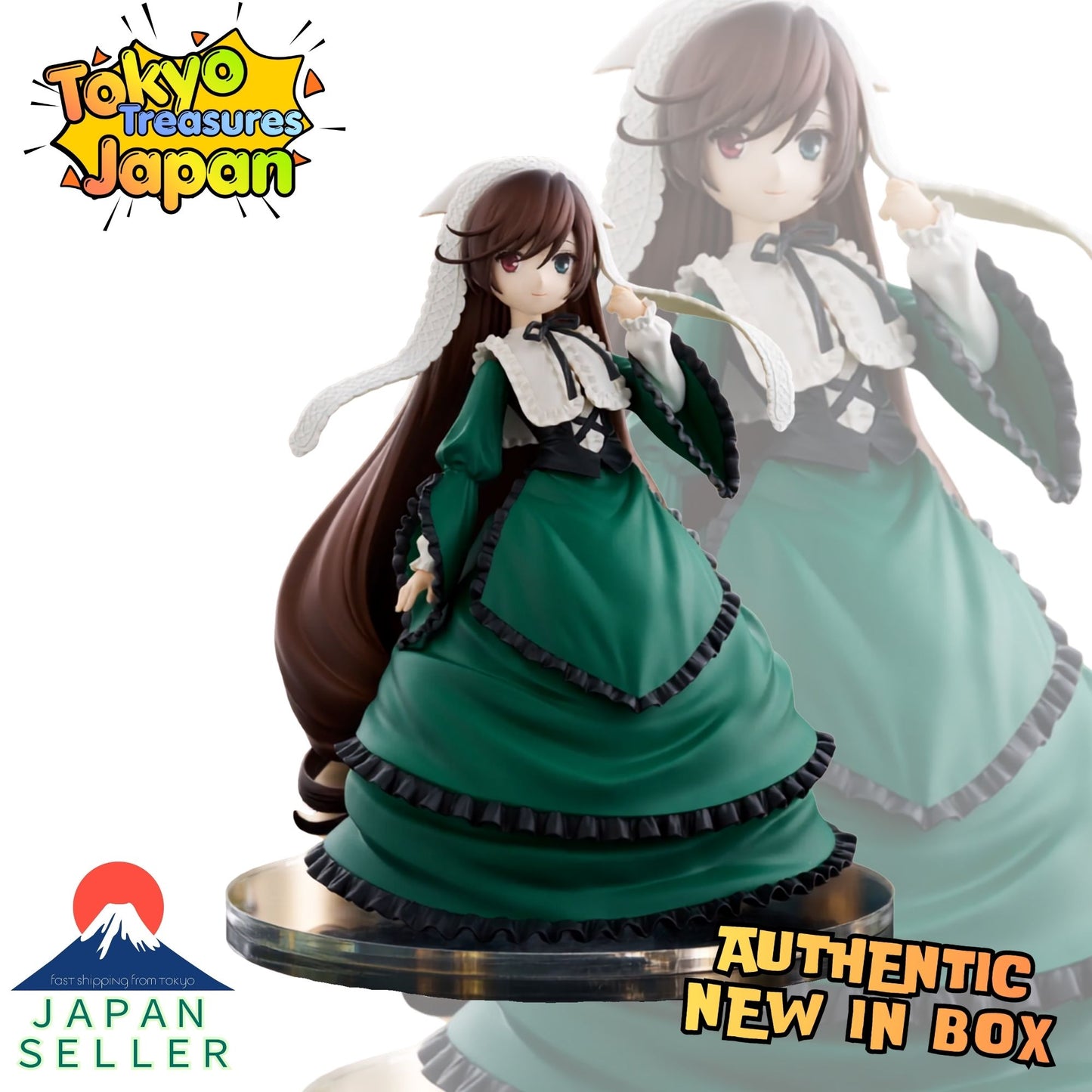 Rozen Maiden Trio-Try-iT Figure: Suiseiseki Authentic Japanese FuRyu