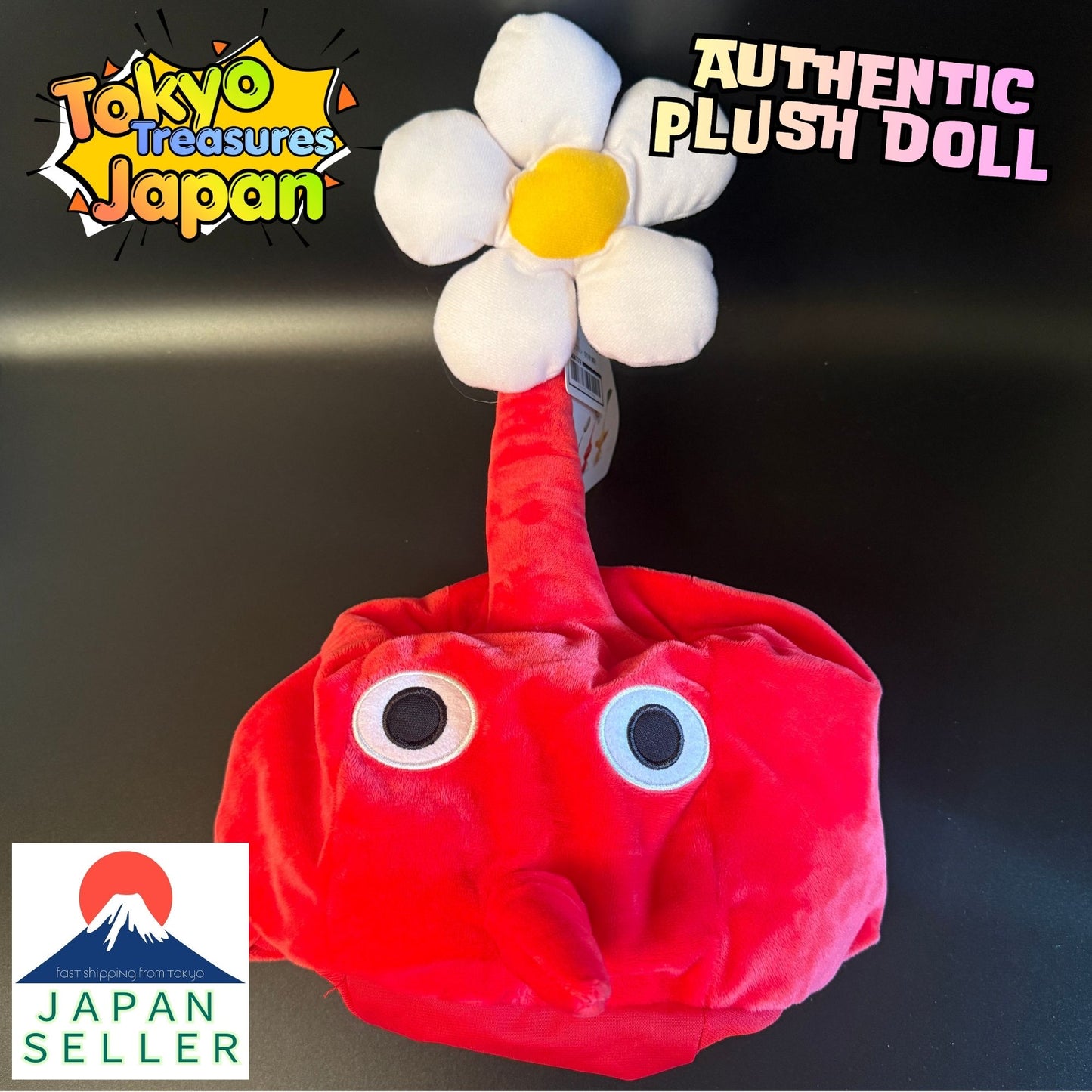 Pikmin Cosplay Hats  50cm Red Authentic Japan Taito