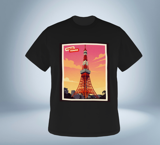 Tokyo Memories Vintage T-Shirt（Black）Original Tokyo Treasures Japan