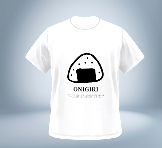 Japanese ONIGIRI Collection - T-Shirt（White）Original Tokyo Treasures Japan