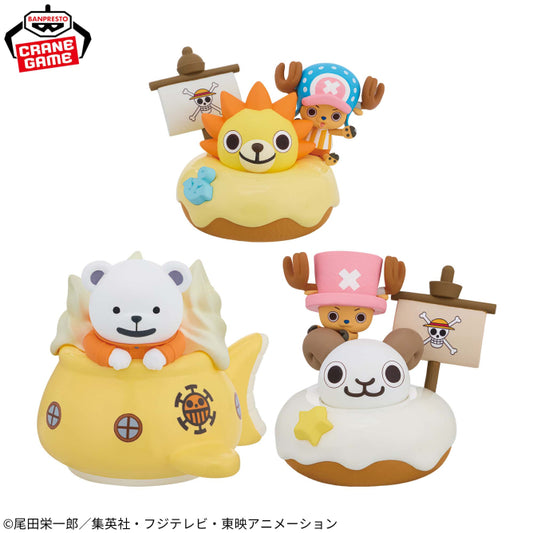 One Piece Paldolce Collection: Chopper, Bepo, and Pirate Ship (Set of 3)