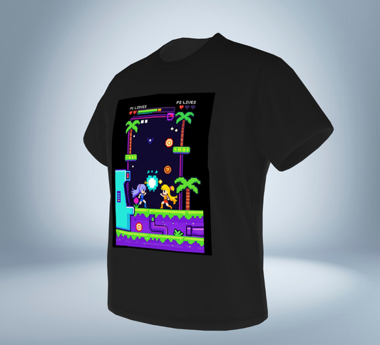 Retro Game Collection Graphic T-Shirt Ver.2（Black）Original Tokyo Treasures Japan
