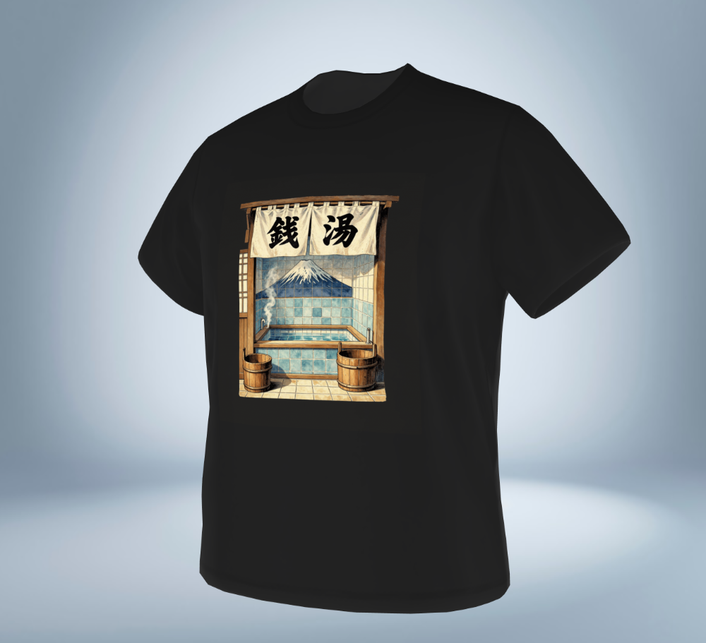 Showa Memories Collection Ver.2 T-Shirt（Black）Tokyo Treasures Japan