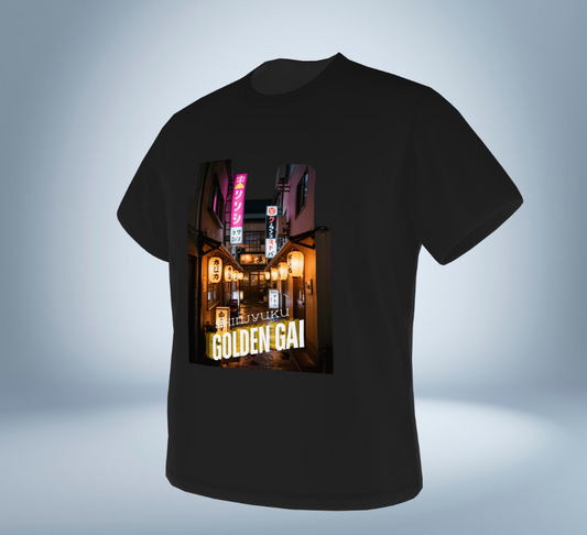 Shinjyuku - Golden Gai T-Shirt（Black）Tokyo Treasures Japan