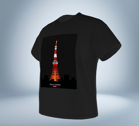 Tokyo Memories Graphic T-Shirt（Black）Original Tokyo Treasures Japan