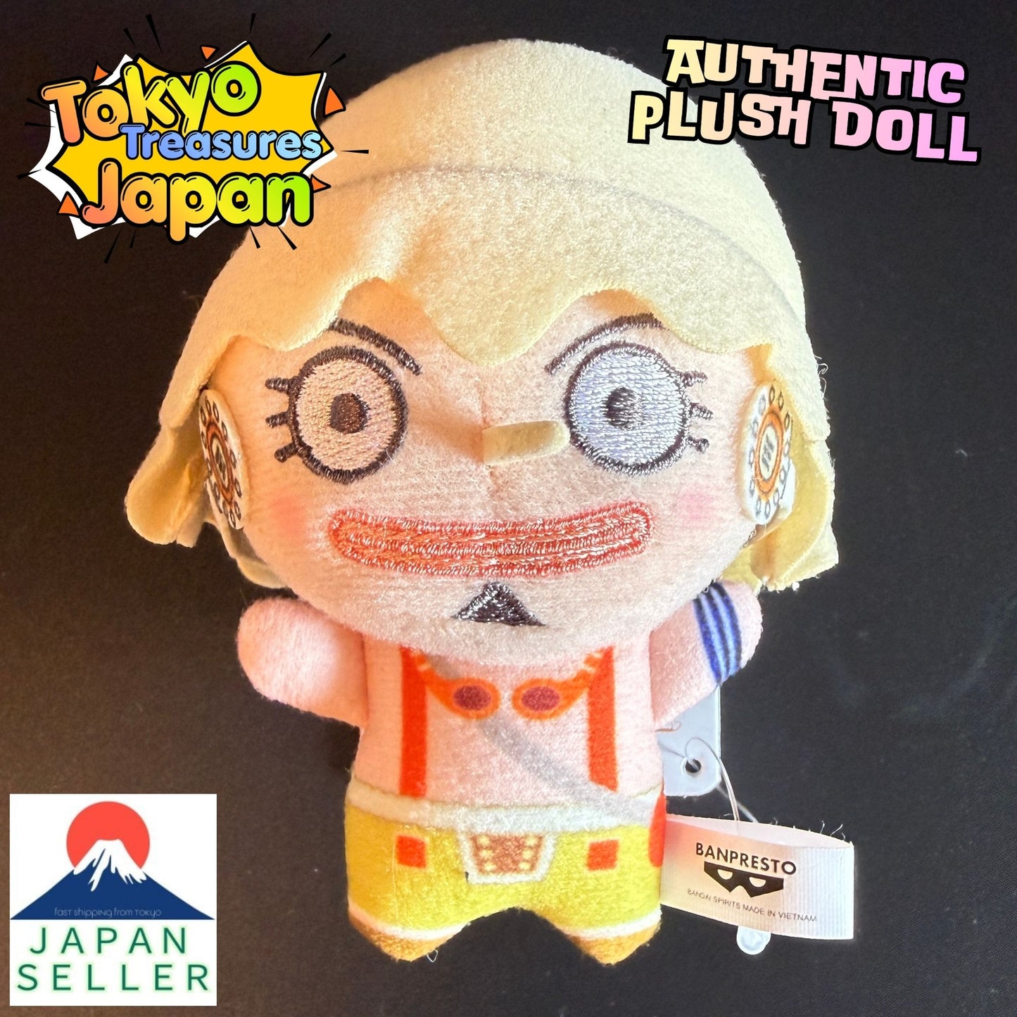One Piece Chibi Gurumi ~Straw Hat Crew Vol.1~Usopp Plush Doll Japan Anime