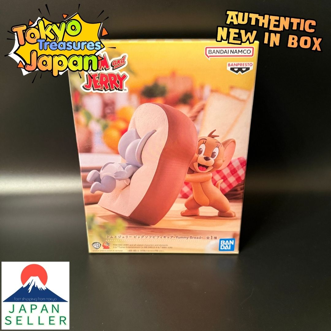 Tom and Jerry Big Soft Vinyl Figure -Yummy Bread-Authentic Anime