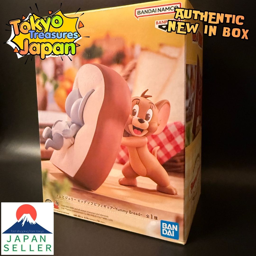 Tom and Jerry Big Soft Vinyl Figure -Yummy Bread-Authentic Anime