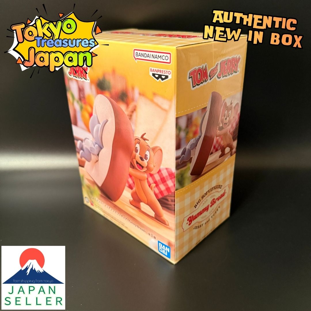 Tom and Jerry Big Soft Vinyl Figure -Yummy Bread-Authentic Anime