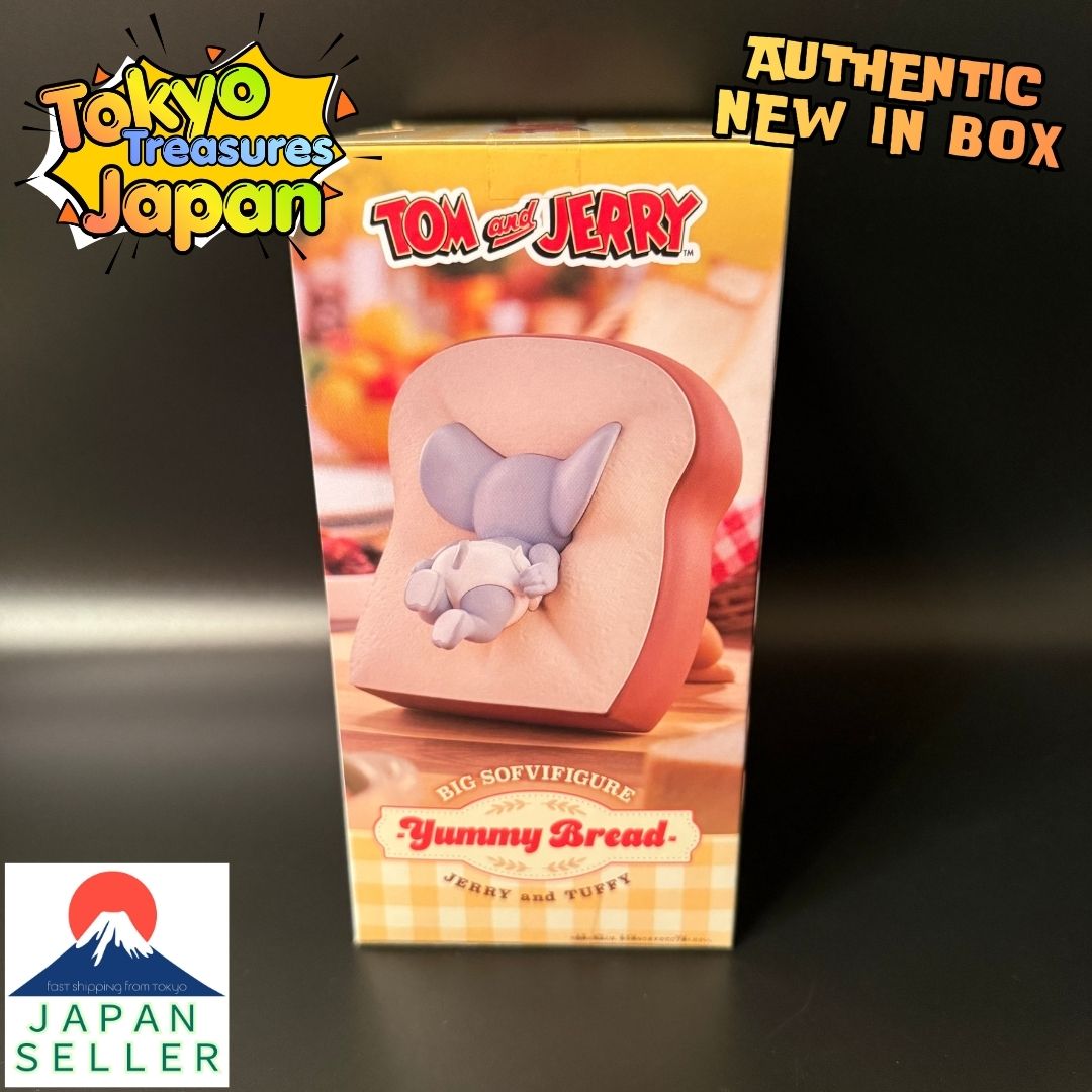 Tom and Jerry Big Soft Vinyl Figure -Yummy Bread-Authentic Anime