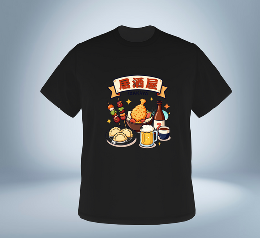 Japanese Izakaya Collection - T-Shirt（Black）Original Tokyo Treasures Japan