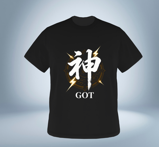 KANJI Collection – 神 - GOT - T-Shirt（Black）Original Tokyo Treasures Japan