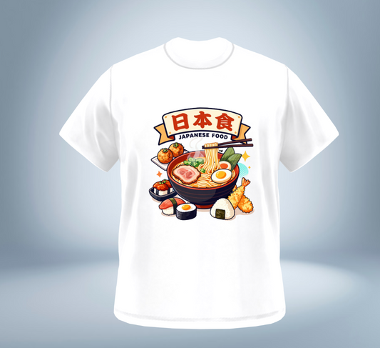 Japanese Gourmet Collection - T-Shirt（White）Original Tokyo Treasures Japan
