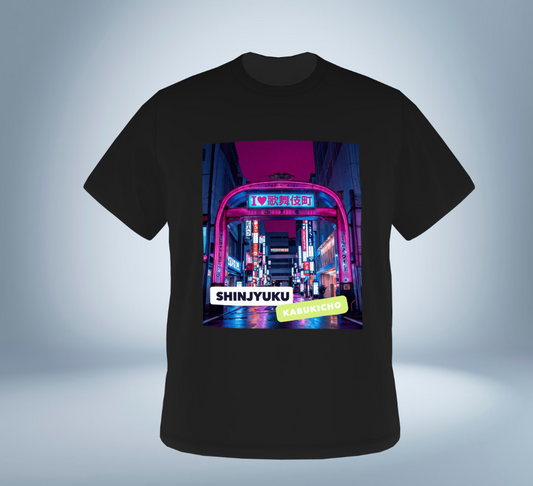 Tokyo Nights - I Love Kabukicho T-Shirt（Black）Tokyo Treasures Japan