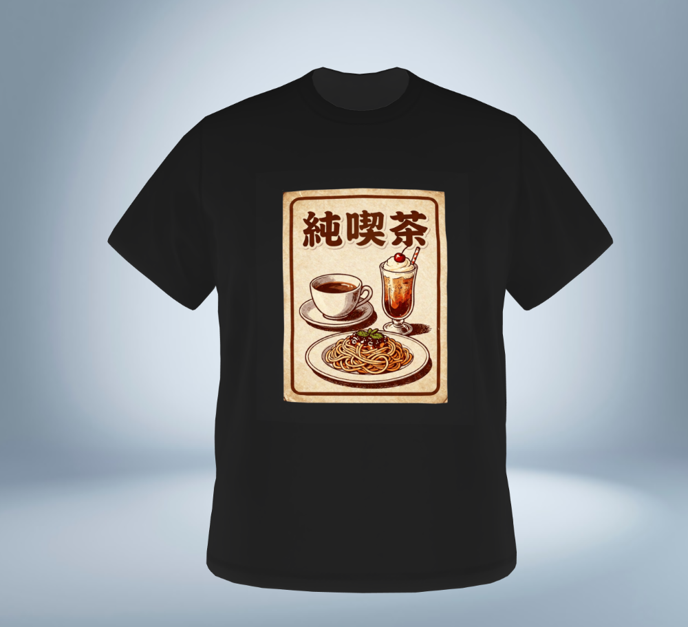Showa Memories Collection Ver.1 T-Shirt（Black）Tokyo Treasures Japan