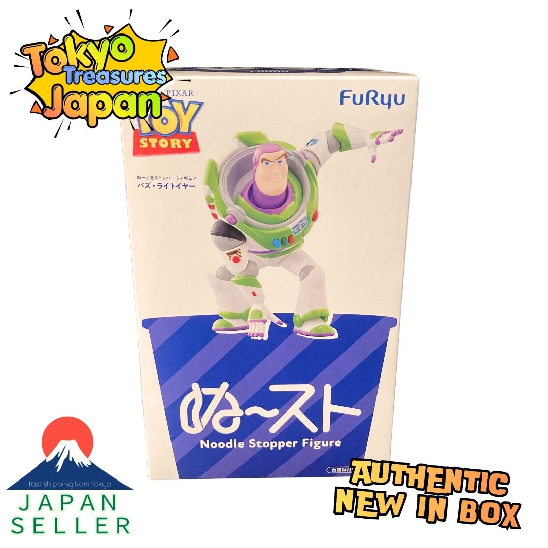 Disney Toy Story Noodle Stopper Figure: Buzz Lightyear Authentic Japanese FuRyu