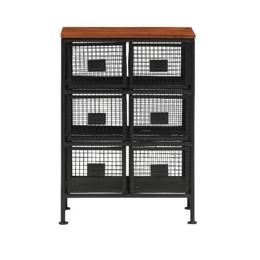 ★インダストリアル★ヴィンテージ メッシュ スチールチェスト 2×3段引出し★男前インテリア★ ienowa