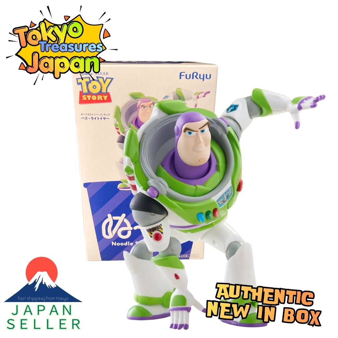 Disney Toy Story Noodle Stopper Figure: Buzz Lightyear Authentic Japanese FuRyu