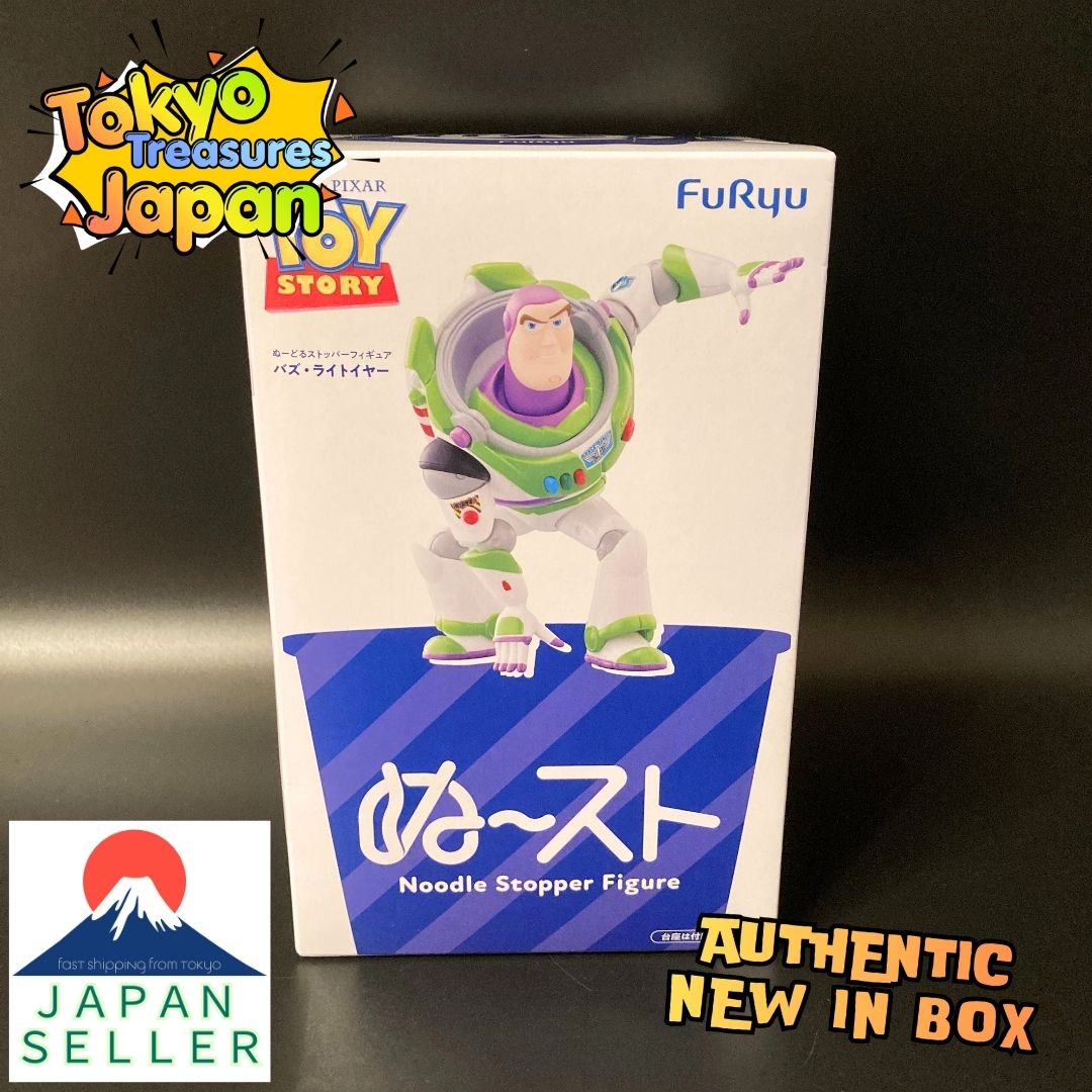Disney Toy Story Noodle Stopper Figure: Buzz Lightyear Authentic Japanese FuRyu