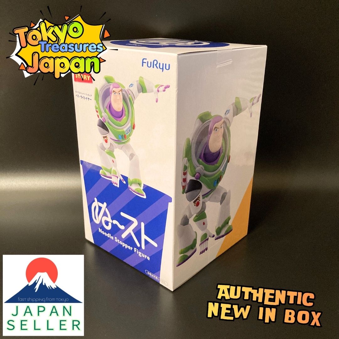 Disney Toy Story Noodle Stopper Figure: Buzz Lightyear Authentic Japanese FuRyu