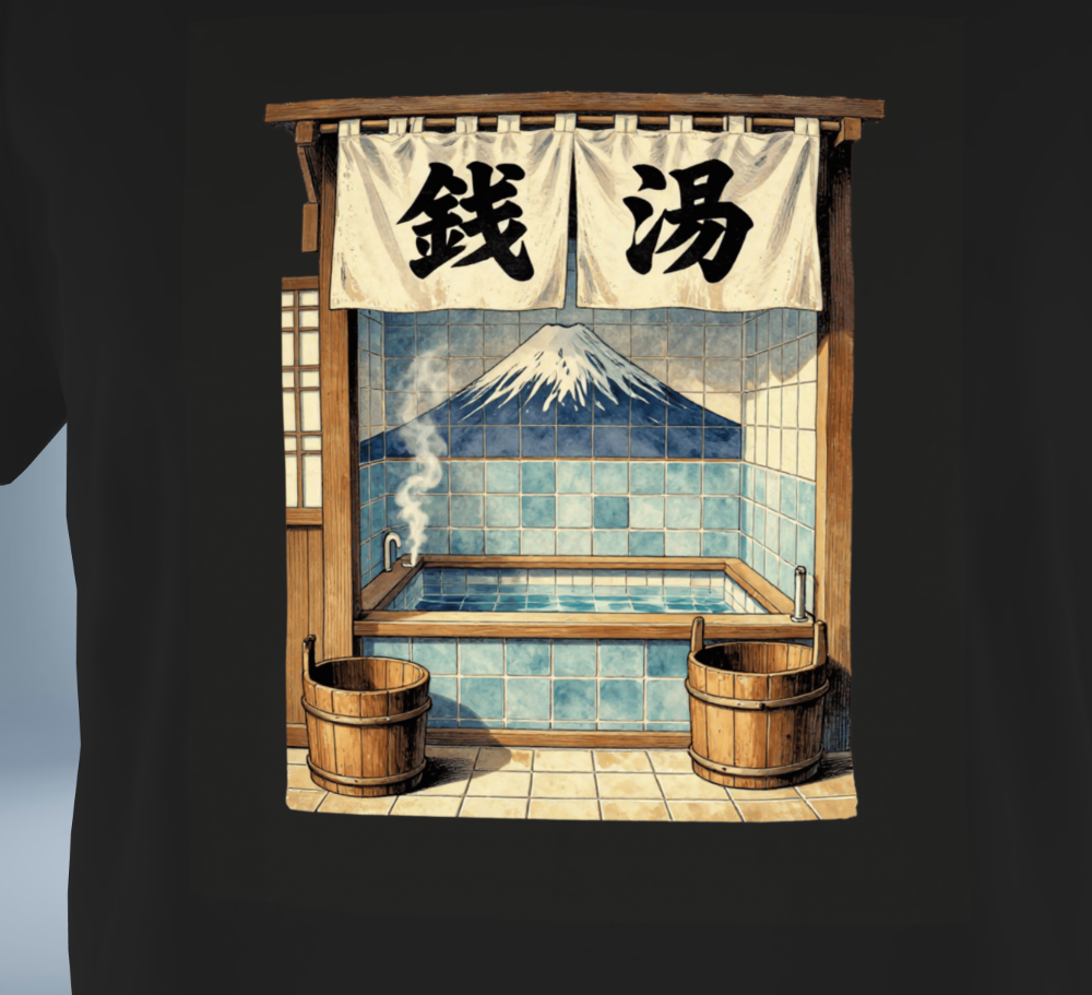 Showa Memories Collection Ver.2 T-Shirt（Black）Tokyo Treasures Japan