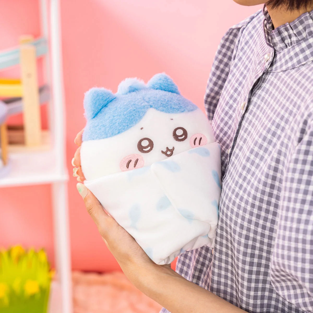 Chiikawa Baby Swaddled Plush Toy (Approx. 23cm) Authentic Japanese